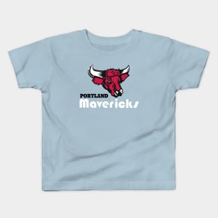 Defunct Portland Mavericks Independent Baseball 1977 Kids T-Shirt